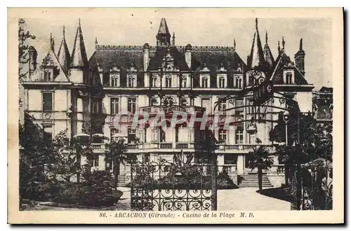 Cartes postales Arcachon Gironde Casino de la Plage