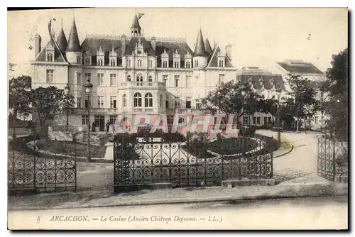 Ansichtskarte AK Arcachon le Casino Ancien Chateau Deganne