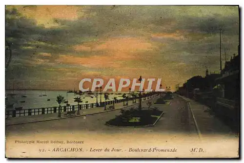 Cartes postales Arcachon Lever du Jour Boulevard Promenade