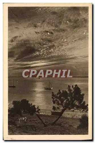 Cartes postales Les Charmes de la Cote d'Argent Mer et Foret d'Arcachon au Moulleau Avant la nuit