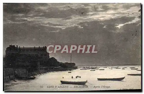 Cartes postales Cote d'Argent Arcachon apres l'Orage
