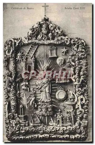 Cartes postales Cathedrale de Bayeux Retable Louis XIII
