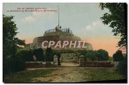 Ansichtskarte AK Le Croisic Loire Inf Le Belvedere du Mont Espirit pris de l'Avenue