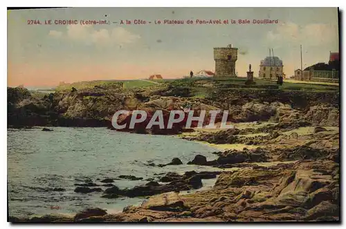 Cartes postales Le Croisic Loire Inf A la Cote Le Plateau de Pen Avel et la Bale Douillard