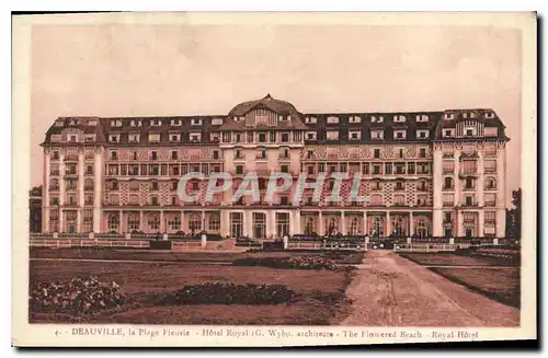Cartes postales Deauville la Plage Fleurie Hotel Royal
