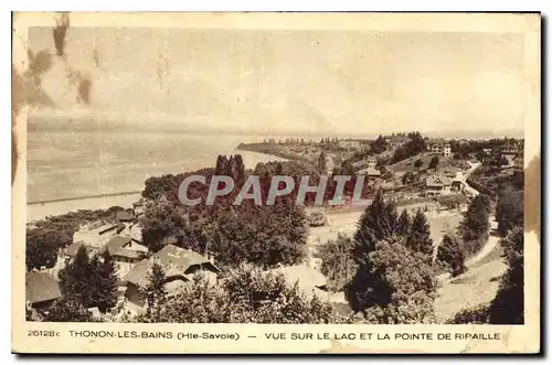 Cartes postales Thonon les Bains Hte Savoie Vue sur le lac et la Pointe de Ripaille