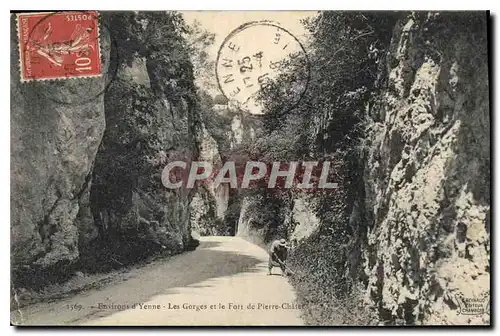 Ansichtskarte AK Environs d'Yenne Les Gorges et le Fort de Pierre Chatel