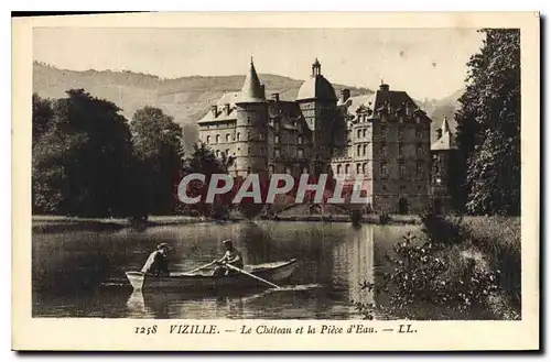 Ansichtskarte AK Vizille Le Chateau et la Piece d'Eau