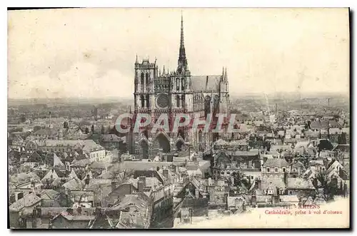 Cartes postales Amiens Cathedrale prise a vol d'oiseau