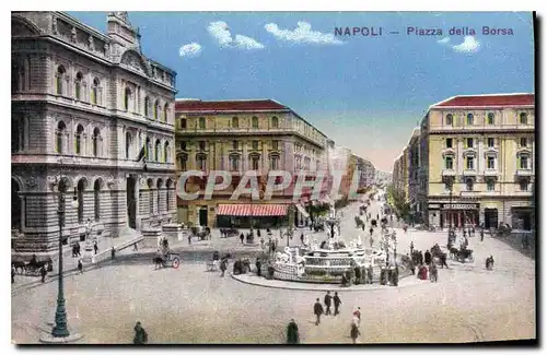 Cartes postales Napoli Piazza della Borsa