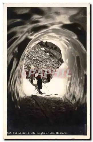 Cartes postales Chamonix Grotte du glacier des Bossons