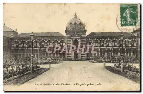 Cartes postales Asile National du Vesinet Facade principale