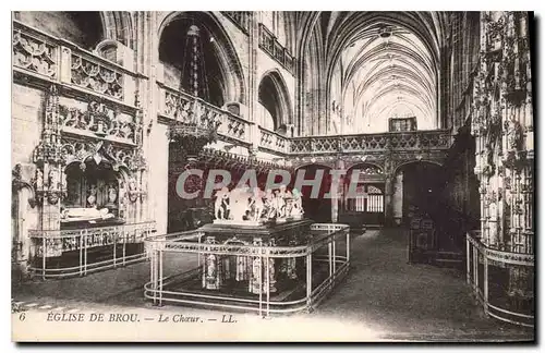 Cartes postales Eglise de Brou Le Choeur