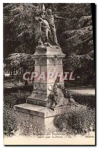 Cartes postales Monument aux Enfants morts pour la Patrie Agen