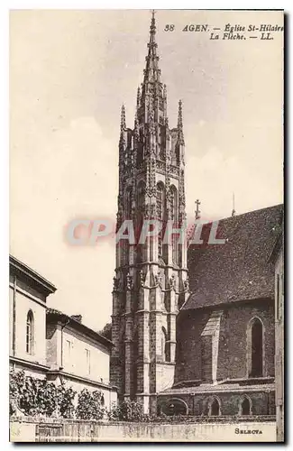 Cartes postales Agen Eglise St Hilaire La Fleche