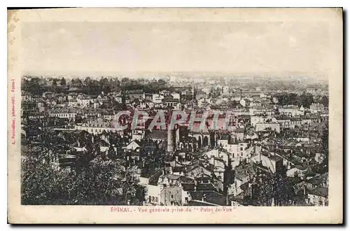 Cartes postales Epinal Vue generale prise du Point de Vue