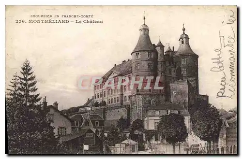 Ansichtskarte AK Excursion en Franche Comte Montbeliard Le Chateau