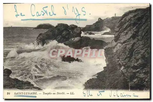 Cartes postales Saint Lunaire Tempete au Decolle