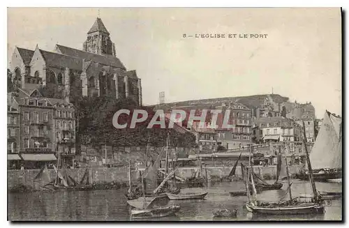 Ansichtskarte AK L'Eglise et le Port Bateaux