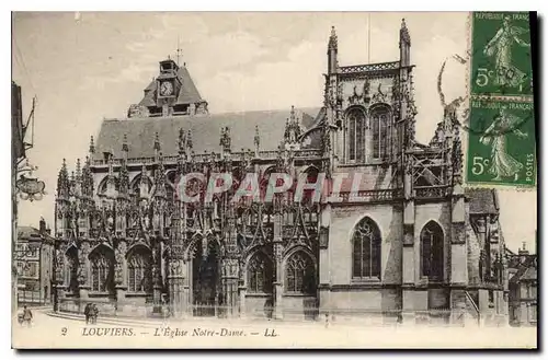 Ansichtskarte AK Louviers L'Eglise Notre Dame