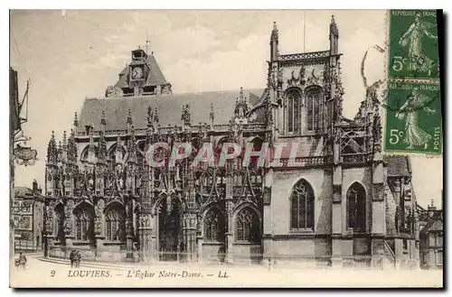 Cartes postales Louviers L'Eglise Notre Dame
