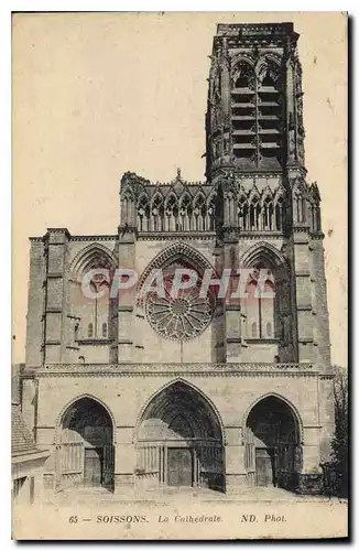 Cartes postales Soissons La Cathedrale