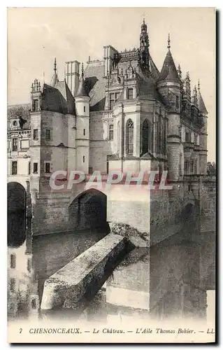 Cartes postales Chenonceaux Le Chateau L'Aile Thomas Bohier