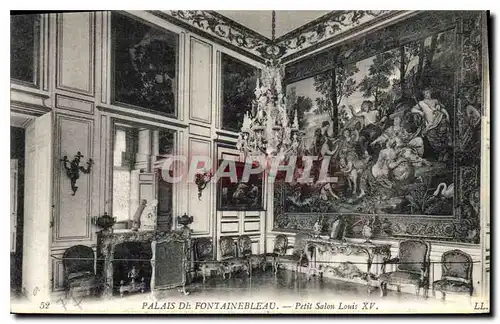 Ansichtskarte AK Palais de Fontainebleau Petit Salon Louis XV