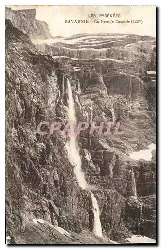 Ansichtskarte AK Les Pyrenees Gavarnie La Grande Cascade