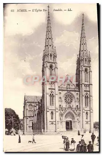 Ansichtskarte AK Nimes l'Eglise Ste Baudile