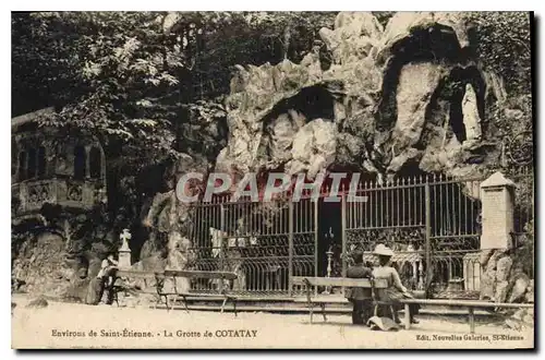Ansichtskarte AK Environs de Saint Etienne La Grotte de Cotatay