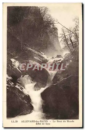 Cartes postales Allevard les Bains Le Bout du Monde Effet de lune