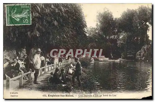 Cartes postales Enghien les Bains une Journee d'Ete au Bord du Lac