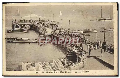 Cartes postales Arcachon Cote d'argent La grande jetee