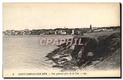 Ansichtskarte AK Saint Servan sur Mer Vue generale prise de la Cite