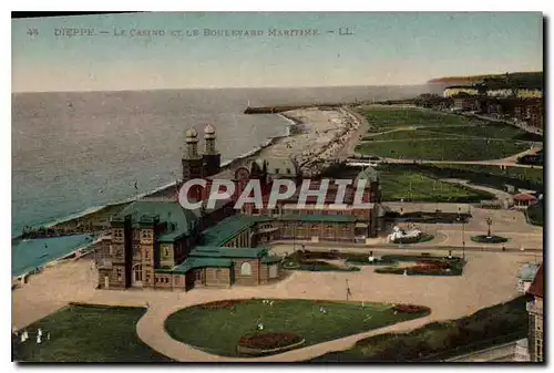 Ansichtskarte AK Dieppe Le Casino et le Boulevard Maritime