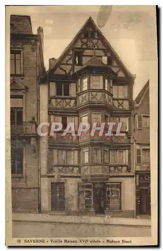 Cartes postales Saverne Vieille Maison Maison Staat