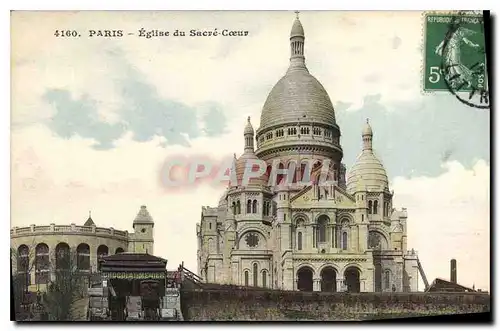 Cartes postales Paris Eglise du sacre Coeur Chocolat Menier