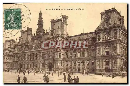 Cartes postales Paris L'Hotel de Ville