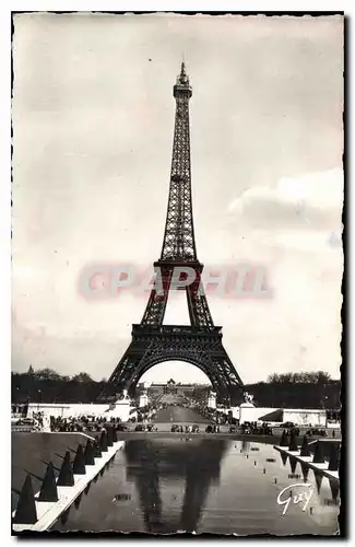 Ansichtskarte AK Paris et ses Merveilles La Tour Eiffel vue des Jardins du Trocadero