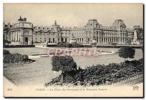 Ansichtskarte AK Paris la Place du Carrousel et le Nouveau Louvre