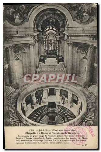 Cartes postales Paris Hotel des Invalides chapelle du Dome et Tombeau de Napoleon