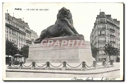 Cartes postales Paris Le Lion de Belfort