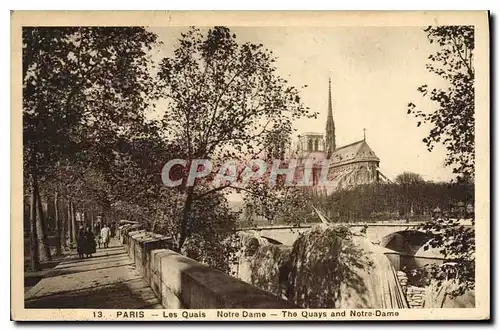 Ansichtskarte AK Paris Les Quais Notre Dame