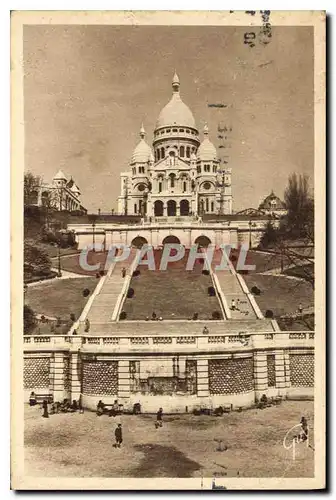 Ansichtskarte AK Paris et ses Merveilles La Basilique de Sacre Coeur de Montmartre et les Jardins