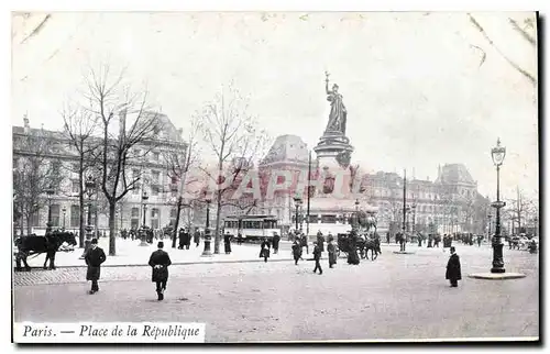 Cartes postales Paris Place de la Republique