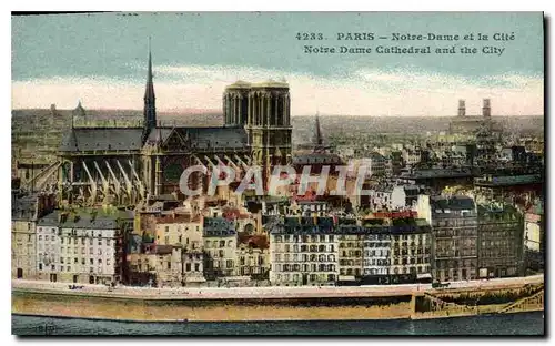 Cartes postales Paris Notre Dame et la Cite