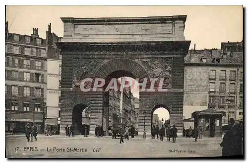 Cartes postales Paris La Porte St Martin