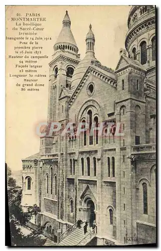 Ansichtskarte AK Paris Montmartre La Basilique du Sacre Coeur terminee