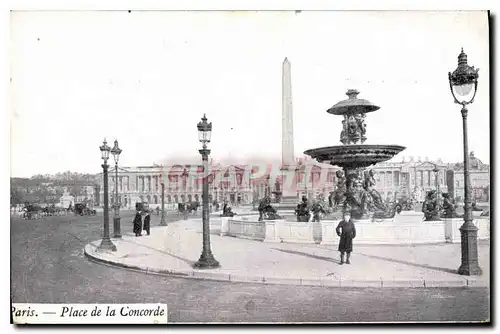 Cartes postales Paris Place de la Concorde